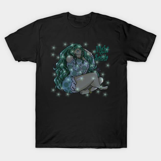 Night Sonia 2 T-Shirt by TeeJay93